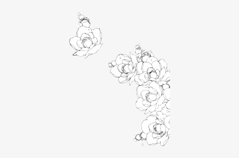 15 Manga Flowers Png For Free On Mbtskoudsalg - Manga Flowers Black And White, transparent png #1047920