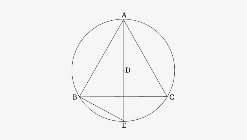 I Say That The Square On One Side Of Triangle Abc Is - Circle, transparent png #1047970