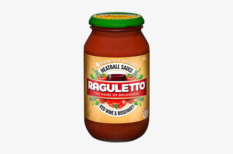 Raguletto Meatball - Raguletto Pasta Sauce Napolitana 500g, transparent png #1048013