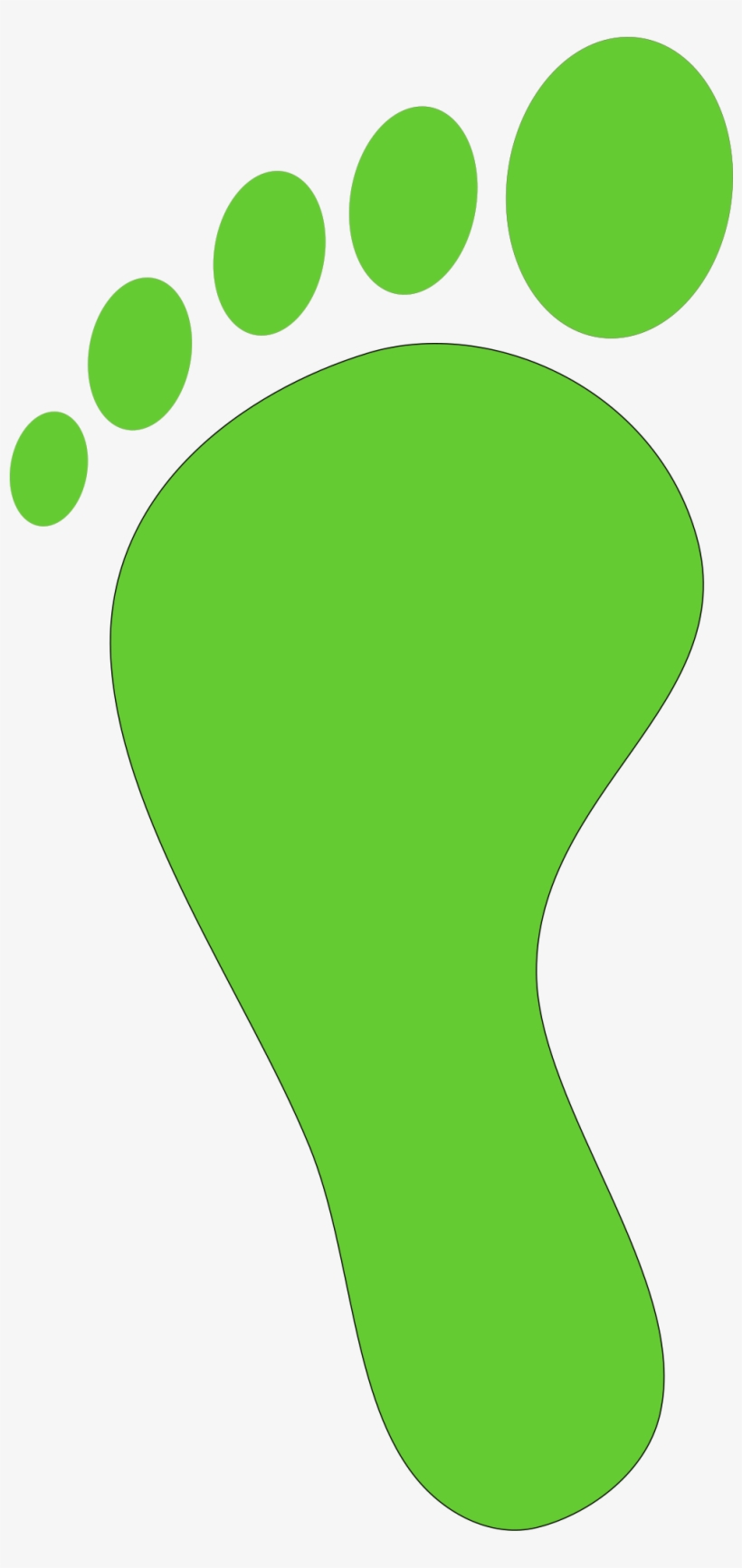 This Free Icons Png Design Of Green Foot Print, transparent png #1048093