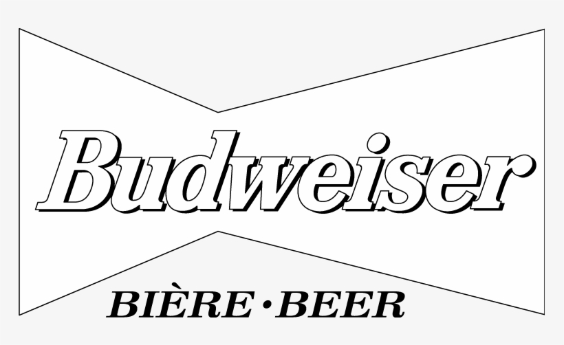 Free Vector Budweiser Logo4 - Logo Budweiser White Png, transparent png #1048206