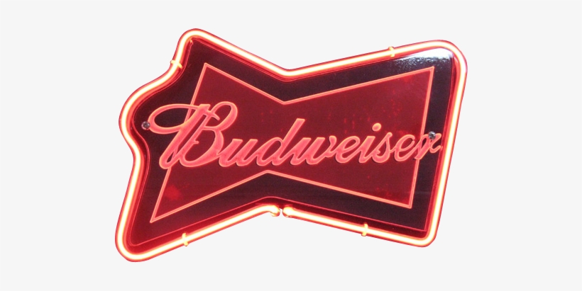 Budweiser Logo Neon Png - Budweiser Neon Sign Transparent, transparent png #1048353