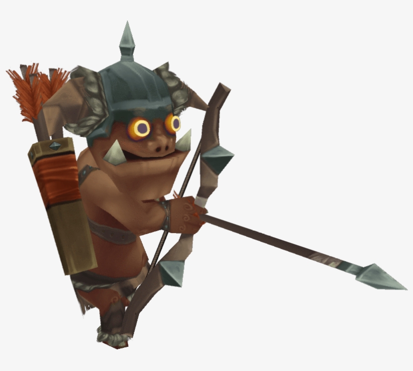Low Poly 3d Model - Orc Archer Png, transparent png #1048428