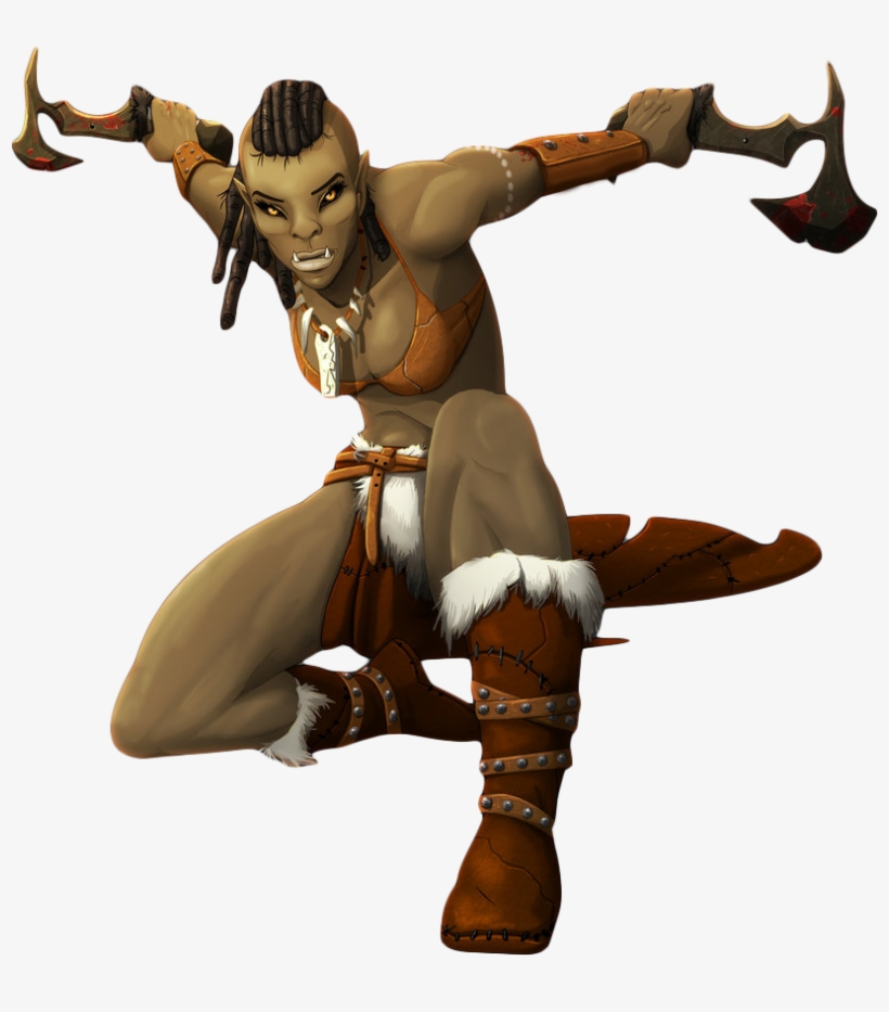 Orc Clipart She - Orc Female Png, transparent png #1048431