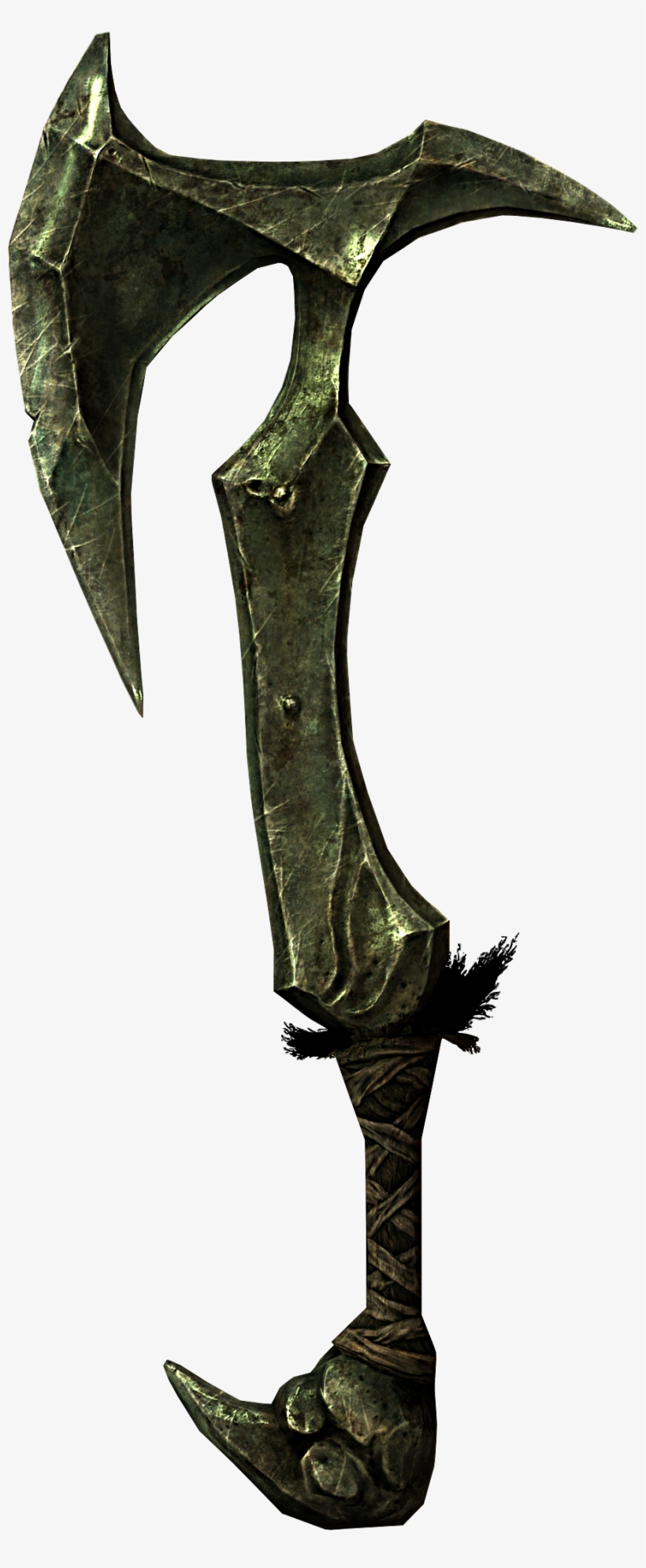 Drawn Orc Axe - Skyrim Orcish War Axe, transparent png #1048845