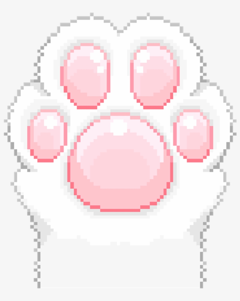 Paw Cat Neko Aesthetic Kawaii Anime Art Sticker Manga - Cat Paw Gif Png, transparent png #1048889