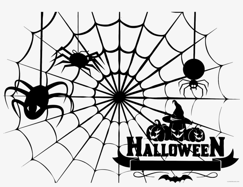 Clipartblack Com Animal Free Black White Images - Halloween Spider Web Clipart, transparent png #1049451