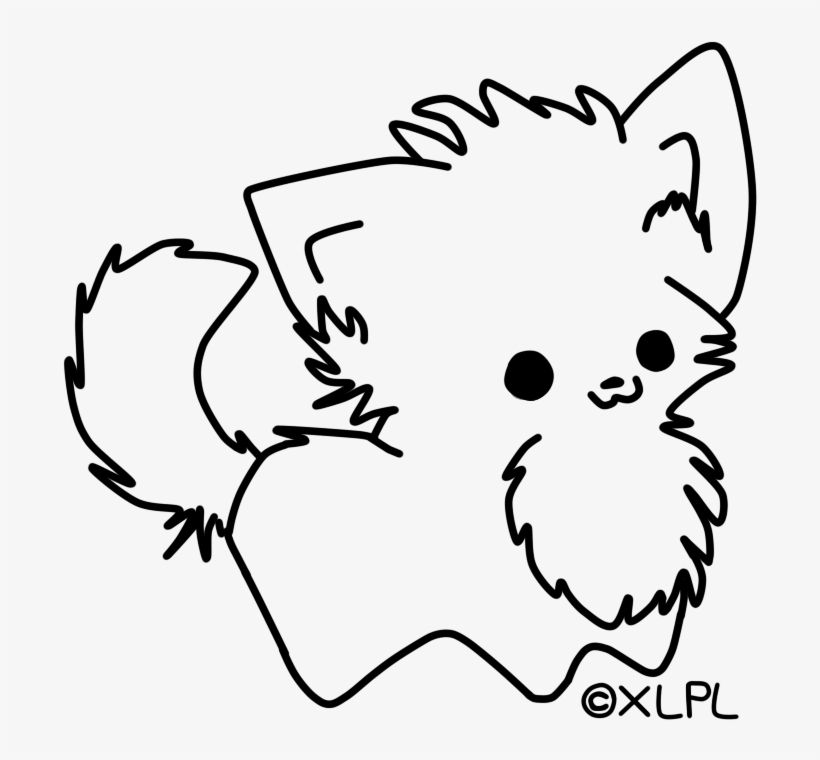 Drawn Cat Cute Dog - Cute Cat For Drawing, transparent png #1049453