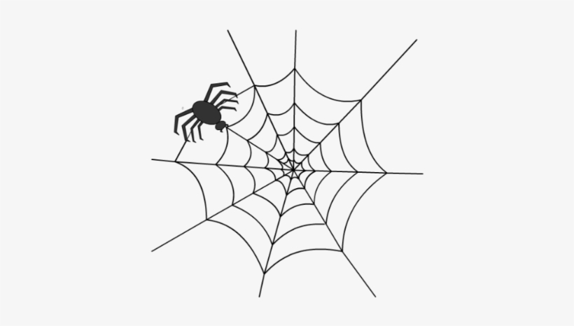 Halloween Spider Web Clipart - Spider And Web Clipart, transparent png #1049481