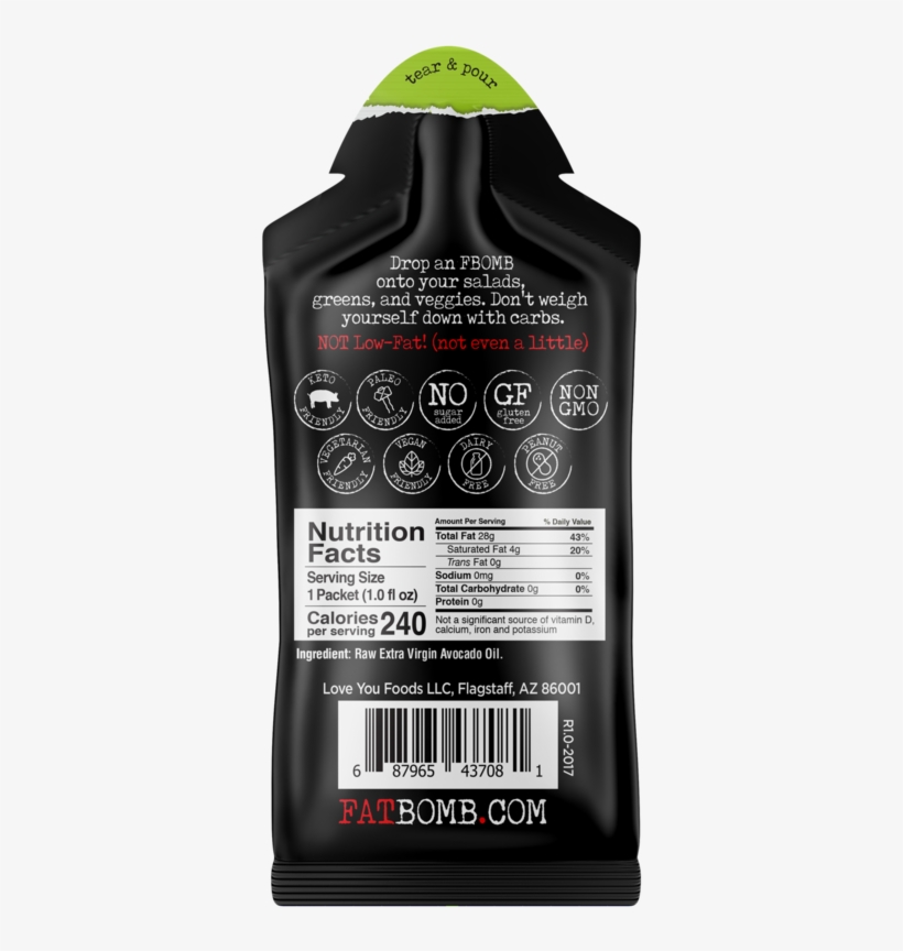 Fbomb Avocado Oil - Urbech, transparent png #1049649