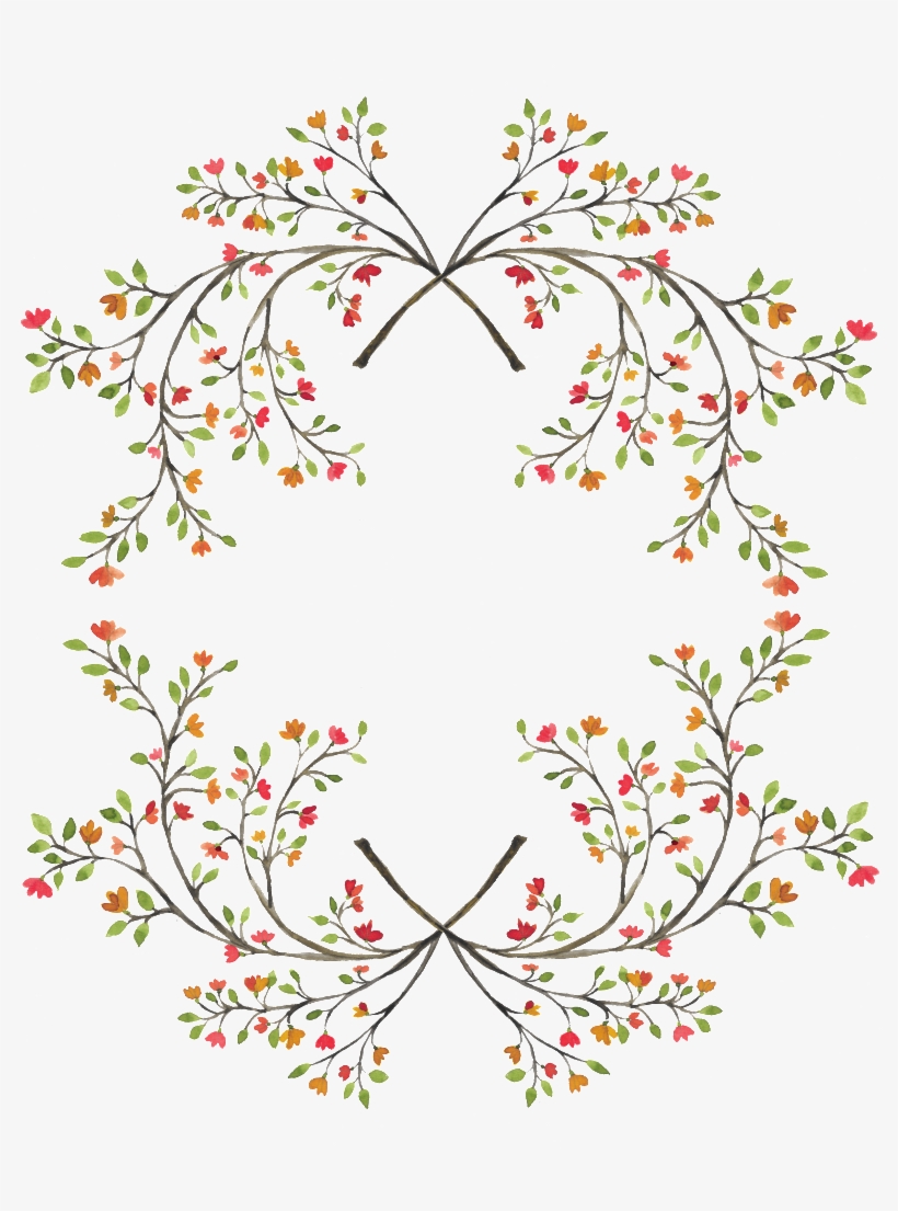 European Texture Romantic Decorative Hand-painted Flowers - Flower, transparent png #1049710