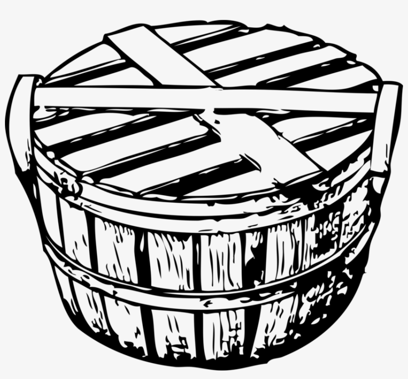 Picnic Baskets Computer Icons Hamper Drawing - Bushel Png, transparent png #1049880