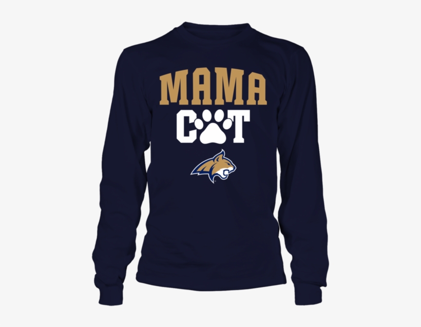 Mama Cat Paw Montana State Bobcats Shirt - Jerome Bettis - Infinite Heart Unisex Long Sleeve, transparent png #1050033