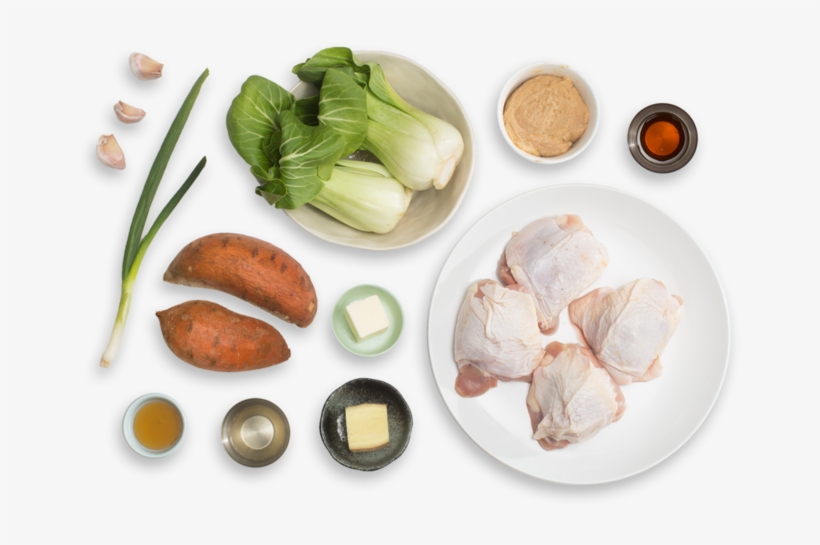 Miso-honey Chicken With Roasted Sweet Potatoes & Bok - Chicken As Food, transparent png #1050052