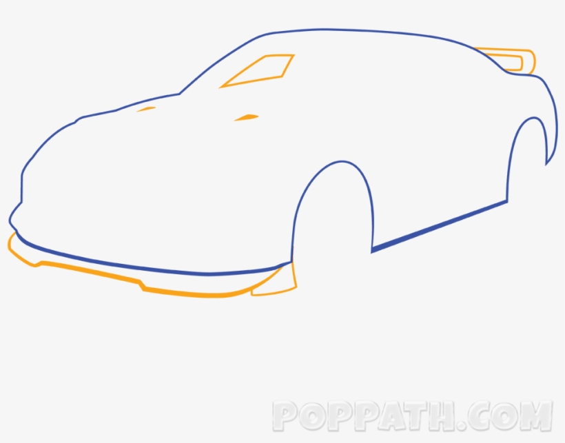 The Car Starting With The Hood And Wheel Wells - Model Car, transparent png #1050512