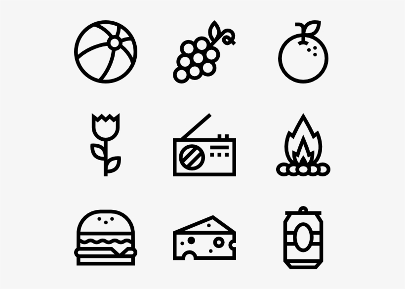 Picnic 50 Icons - Picnic Basket, transparent png #1050619