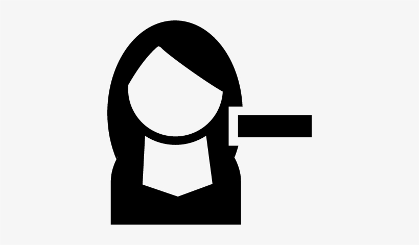 Female User With Minus Sign Vector - Profile Question Mark Female, transparent png #1050765