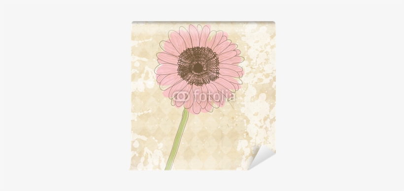 Vector Floral Background Png Vintage Old Paper Background - Mural, transparent png #1050766