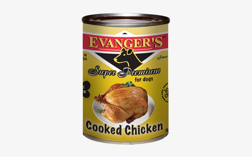 Evanger's Super Premium Organic Cooked Chicken Can - Evanger's Grain-free Chicken Canned Dog & Cat Food,, transparent png #1050812