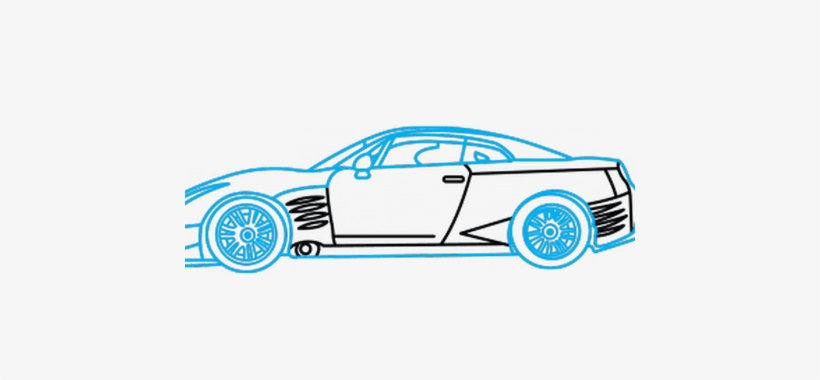 Collection Of Free Drawing Drawn Download On Ubisafe - Draw A Car Gtr, transparent png #1050835