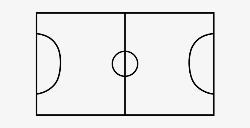 Football Ground Soccer Field Pitch Footbal - Football Pitch Lines Png, transparent png #1051147