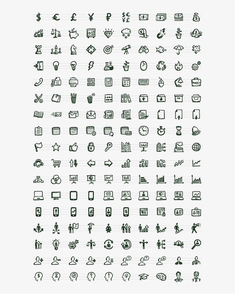 Busy Icons Free 36 Free Hand-drawn Icons - Icon Pack Ai, transparent png #1051150
