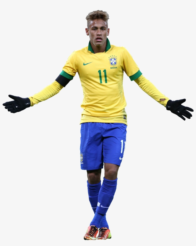 Neymar 11 Brazil Png Team Football Clip Library - Neymar World Cup Png, transparent png #1051216