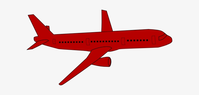 Cartoon Airplane Clipart - Red Aeroplane Clipart, transparent png #1051302