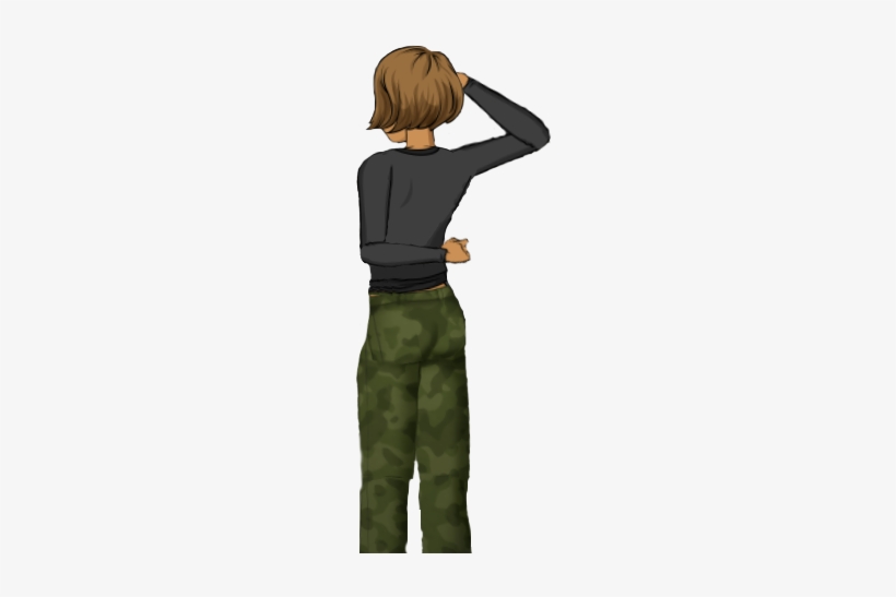Liesel - Rear - Salute - Episode Interactive Overlays Png, transparent png #1051707