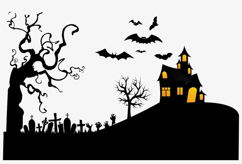Haunted Night Tomb Bat Withered Vector 2744*1727 Transprent - Préfecture, Ton Univers Impitoyable [book], transparent png #1051851
