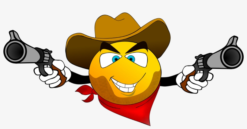 Smiley Like Smiliy Gunslinger Bandit Robbe - Smiley Sheriff, transparent png #1051852