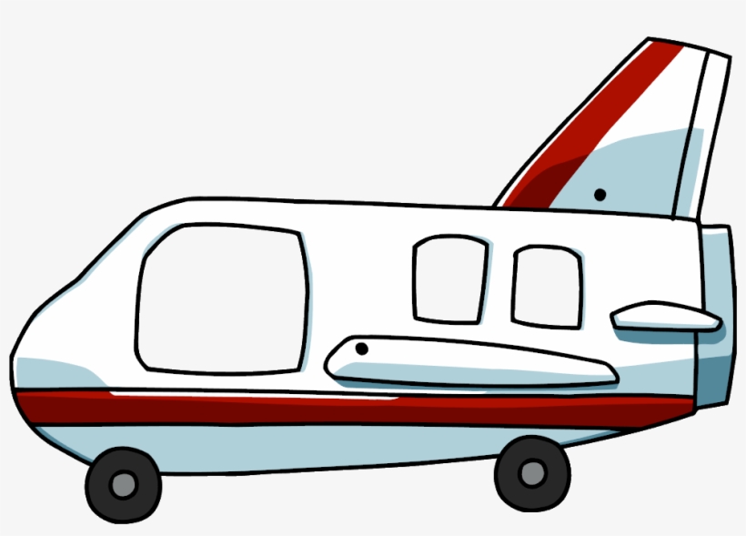 Airplane Cartoon Png Airplane With - Scribblenauts Unlimited Jet, transparent png #1052057