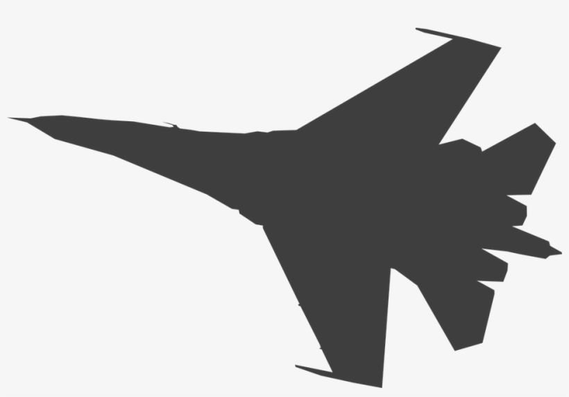 F Silhouette At Getdrawings Com Free For - Fighter Jet Silhouette, transparent png #1052189