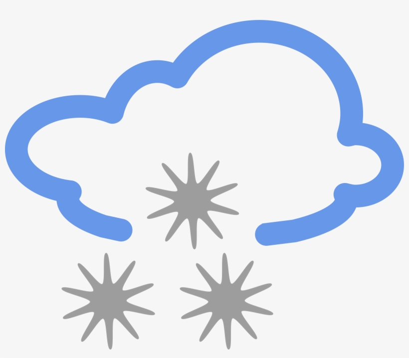 Snowflakes Clipart Frpic - Weather Symbols, transparent png #1052211
