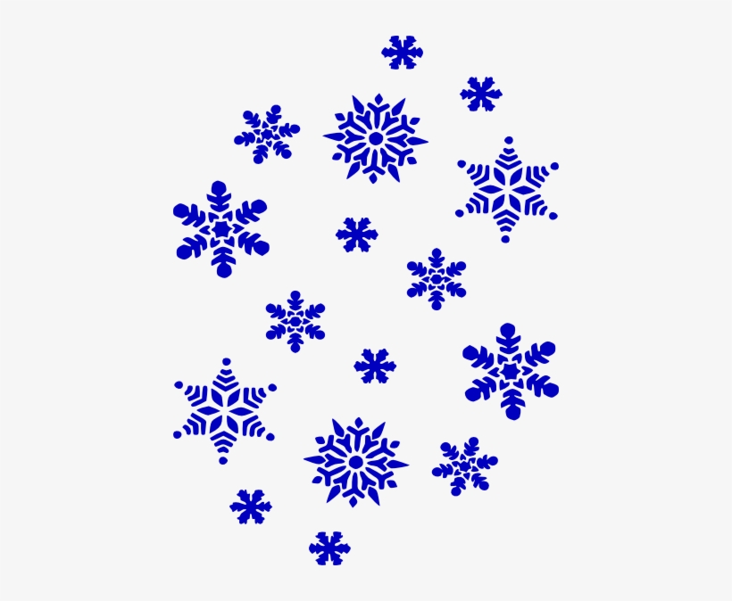 Clipart Snowflake Navy Blue - Black And White Snowflake Clipart, transparent png #1052264