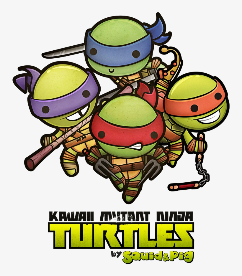 Ninja Turtles Clipart Kawaii - Teenage Mutant Ninja Turtles City Drawing, transparent png #1052284