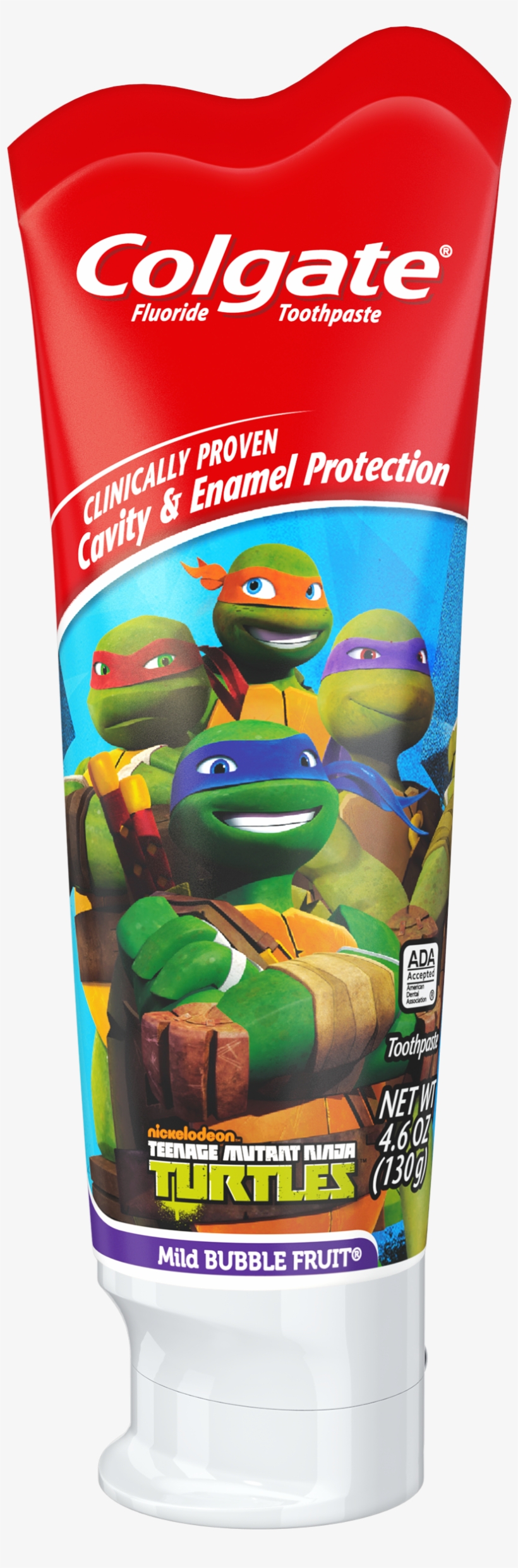 Colgate Kids Fluoride Toothpaste, Teenage Mutant Ninja - Colgate Ninja Turtles Toothpaste - 4.6 Oz Tube, transparent png #1052361