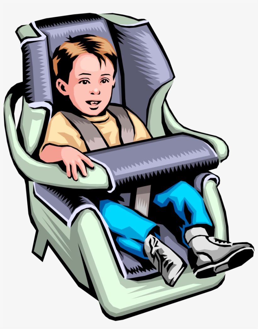 Car Seat Image Free - Boy Sitting In Car Seat, transparent png #1052524