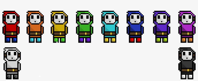 Shy Guy Colorations - Pixel Art, transparent png #1052613