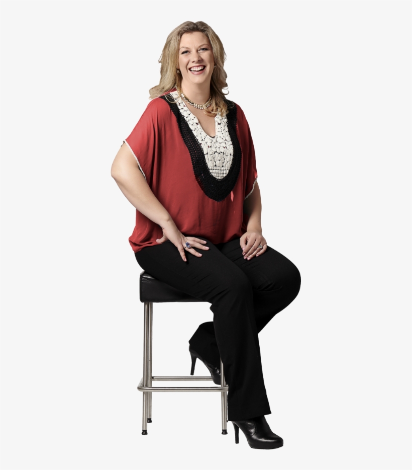 Woman Sitting On Chair Png, transparent png #1052767