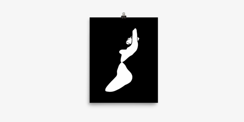 Printed Watercolor Hot Girl Poster Of A Sexy Naked - Figure Skating, transparent png #1052957