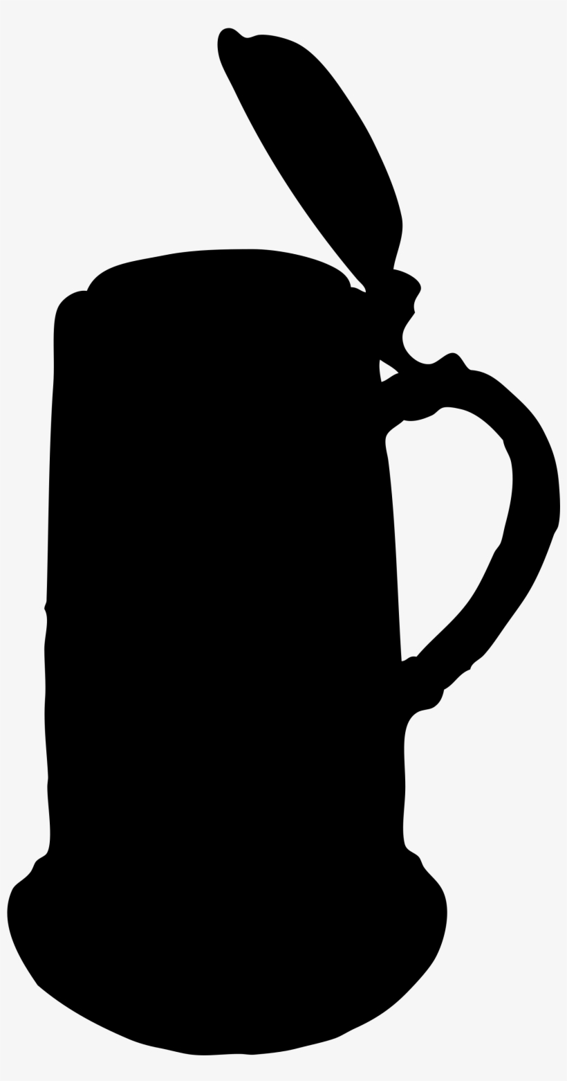 Open - Beer Stein Silhouette, transparent png #1052986