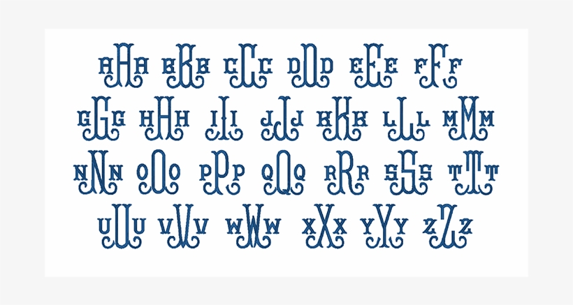 Vintage Embroidery Font, Antique Embroidery Font, Monogram - Embroidery, transparent png #1053015