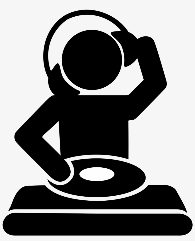 Silhouette Dj, transparent png #1053232