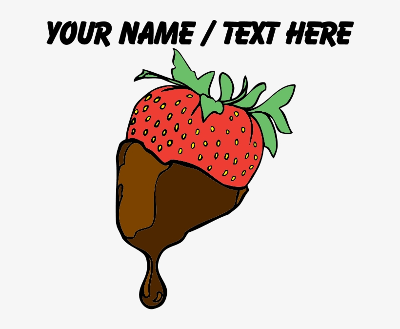Personalized Chocolate Covered Strawberry Pajamas - Strawberry Dipped In Chocolate Throw Blanket, transparent png #1053424