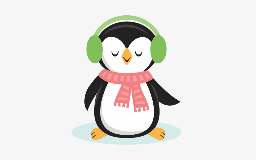 Clip Art Transparent Library Cute Christmas Penguin - Clip Art, transparent png #1053474