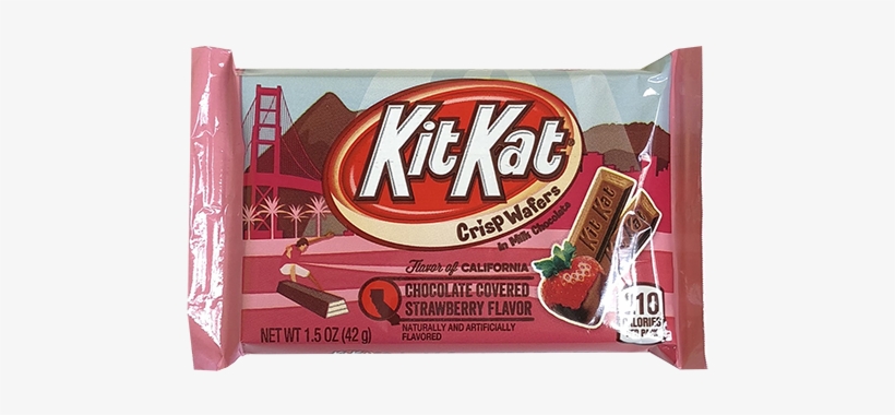 Chocolate Covered Strawberry Kit Kat Candy Bar - Chocolate Strawberry Kit Kat, transparent png #1053499