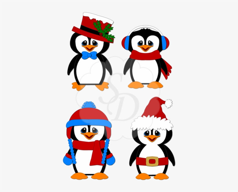 Christmas Penguins - Cricut, transparent png #1053752