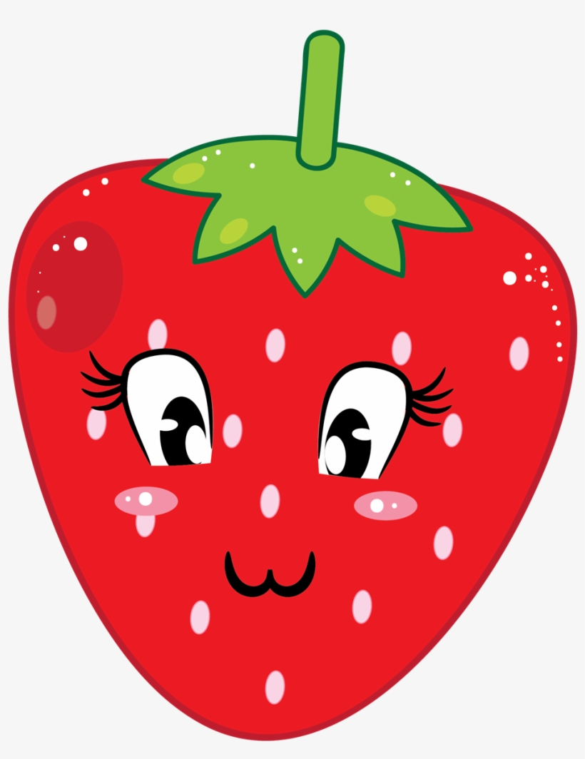 19 Strawberries Clip Free Library Kawaii Huge Freebie - Clip Art, transparent png #1053819