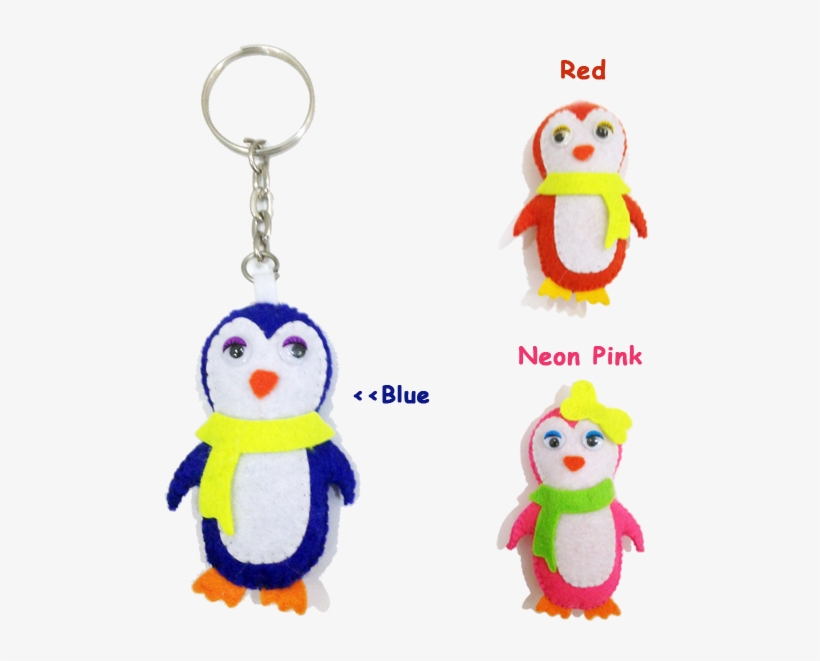 Christmas Penguin Felt Keychain - Christmas Day, transparent png #1053838